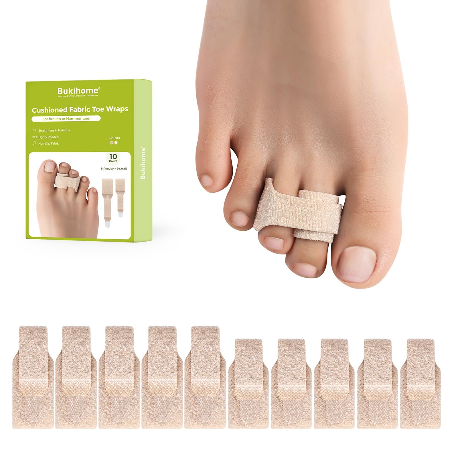 Разделитель для молоткообразных пальцев Welnove, 5L + 5S, бежевый, фото №1 Разделитель для молоткообразных пальцев Welnove, 5L + 5S, бежевый, фото №1