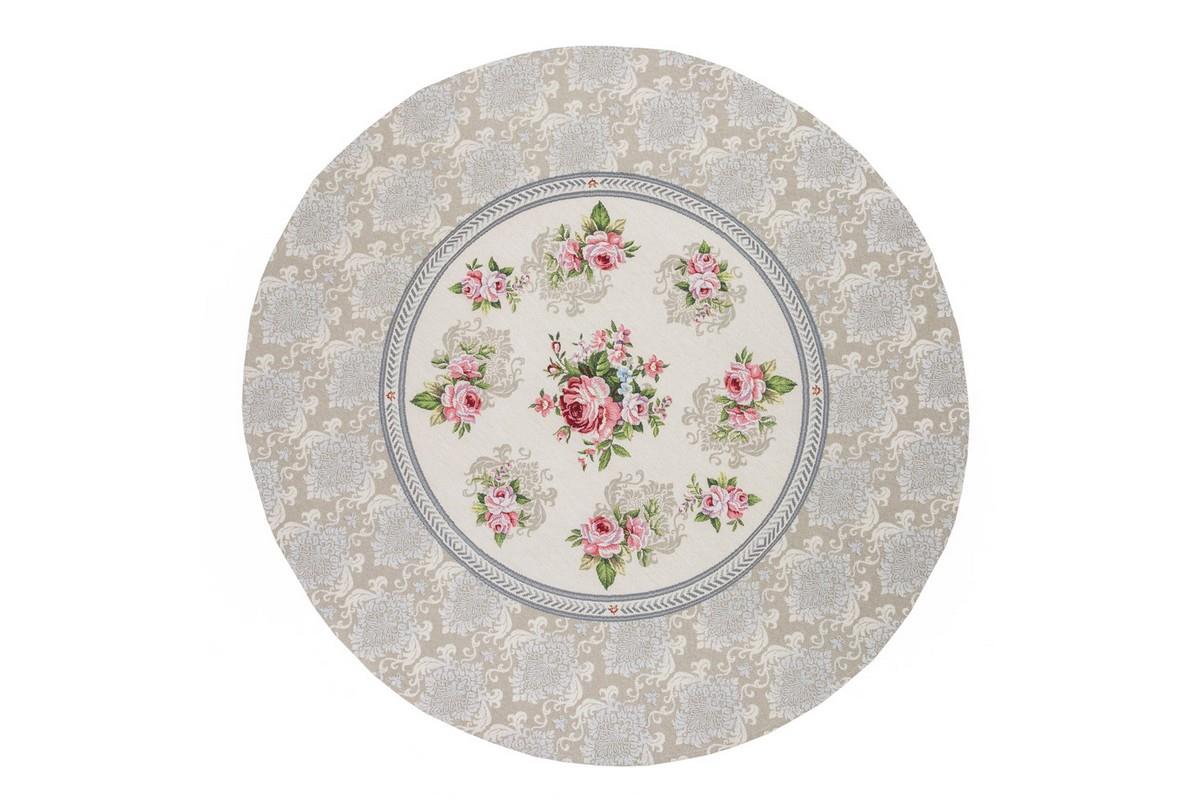 Скатерть гобеленовая Limaso (ROUND386LI-90D) Ø90 см, фото №1