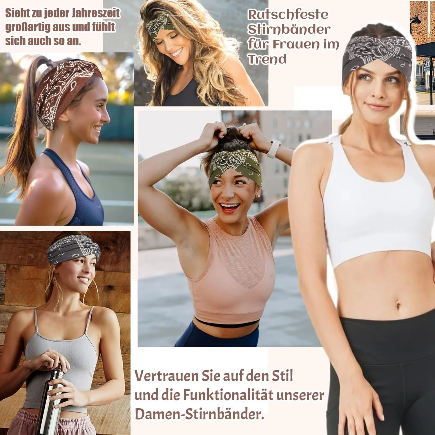 Пов'язка на голову Широка еластична тонка, фото №6