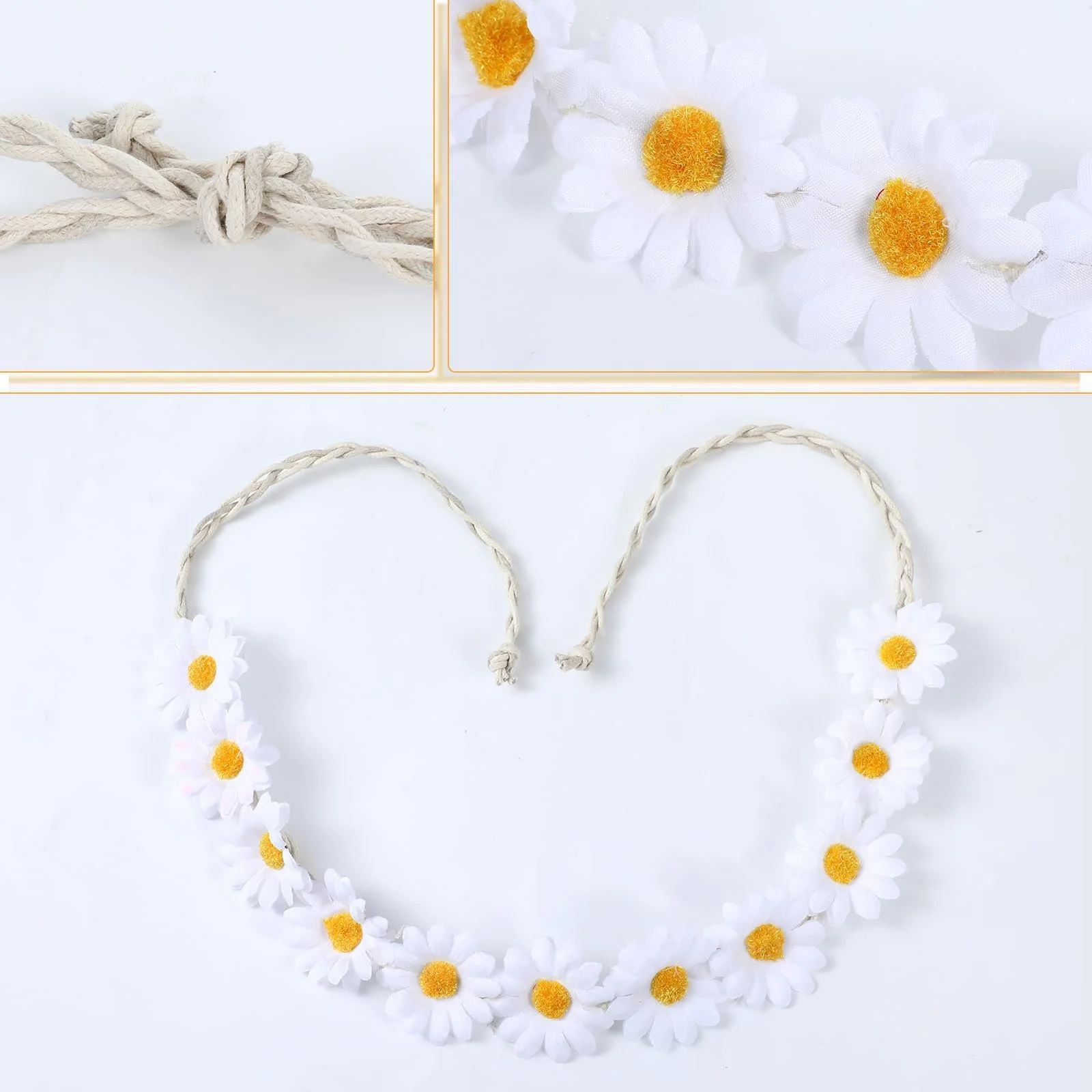 Вінок для волосся TIESOME з ромашками, фото №4 Вінок для волосся TIESOME з ромашками, фото №4