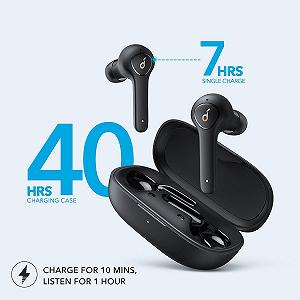 Bluetooth Навушники soundcore Life P2 40 годин роботи акумулятора Безпровідні Навушники з CVC 8.0 Чорний synthetic.ua - Фото 1