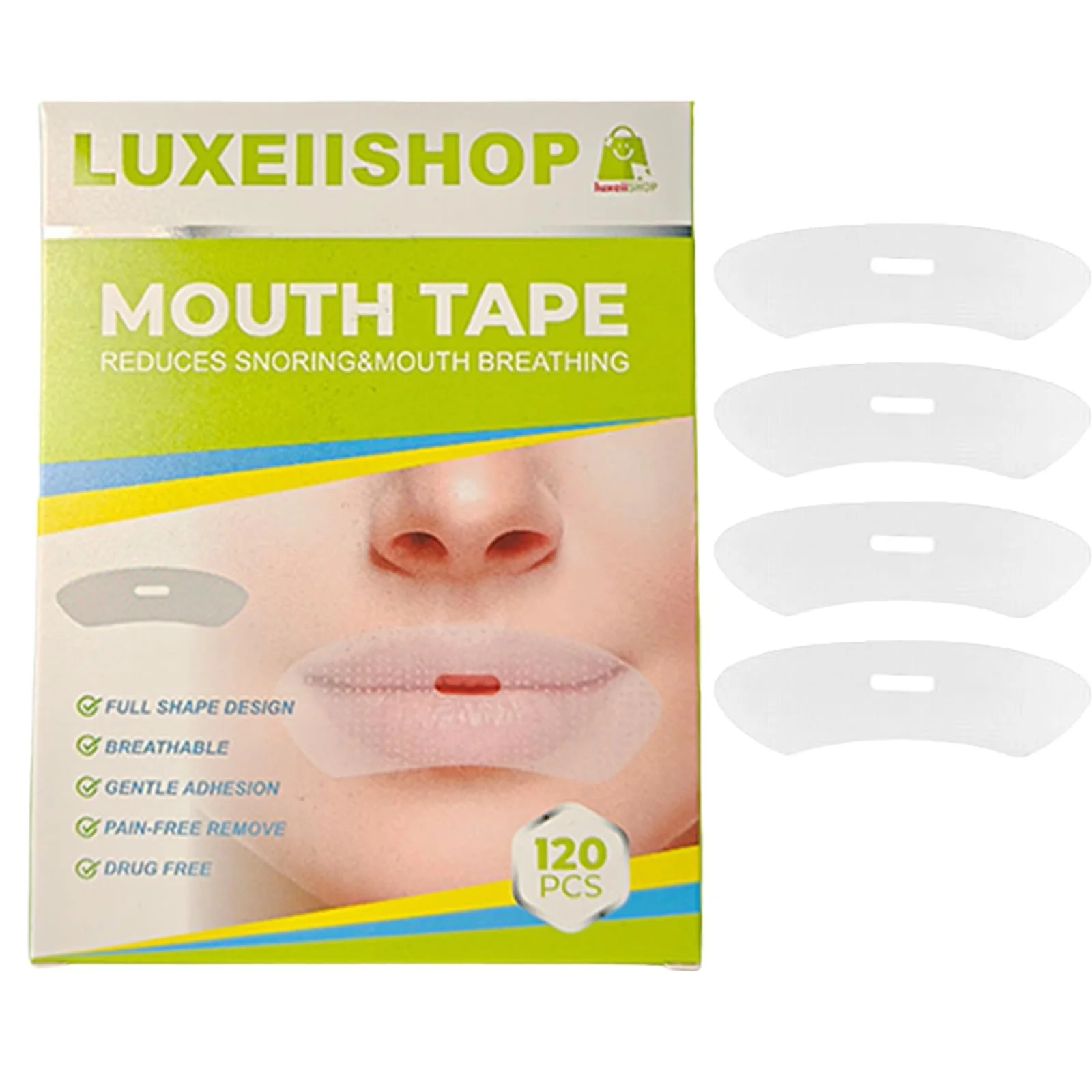Полоска для рта AYNKH 120 шт для сна, устройство против храпа, фото №1