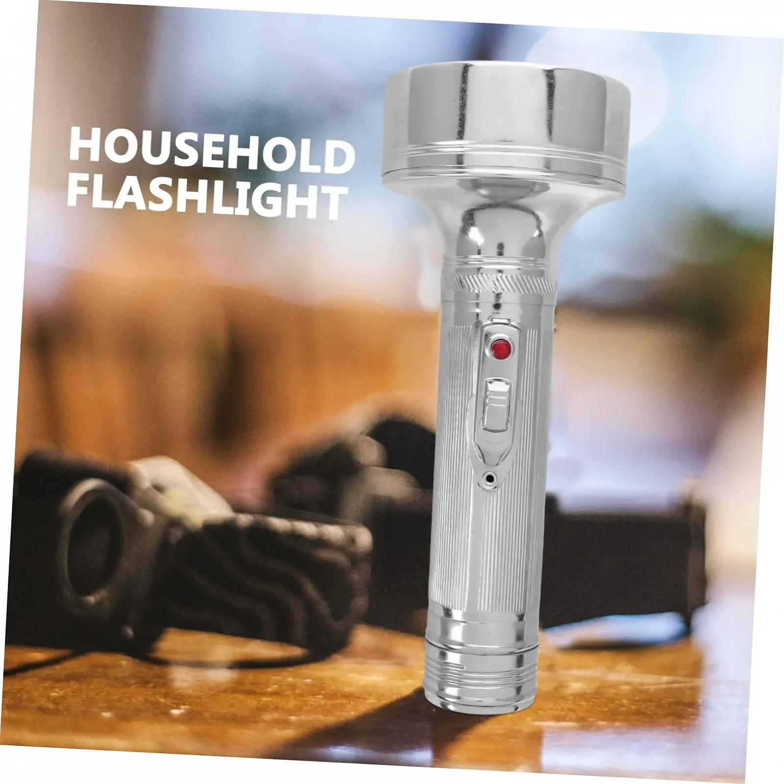 Ліхтар Veemoon Вінтажний поліцейський Ретро Вінтаж 80-х Мініатюрний алюмінієвий срібний, фото №5