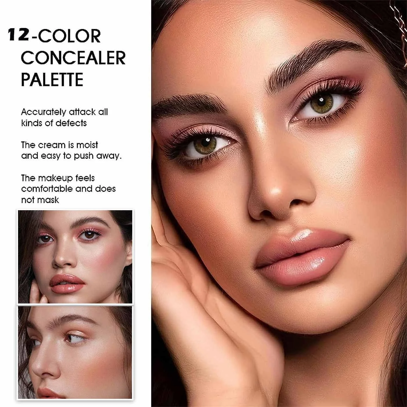 Палетка консилеров Carla Secret, Палетка кремовых румян, Палетка для макияжа, 12 цветов, Стойкое покрытие, Водостойкий, Полное покрытие для безупречной кожи, Для всех типов кожи (#03), фото №2 Палетка консилеров Carla Secret, Палетка кремовых румян, Палетка для макияжа, 12 цветов, Стойкое покрытие, Водостойкий, Полное покрытие для безупречной кожи, Для всех типов кожи (#03), фото №2