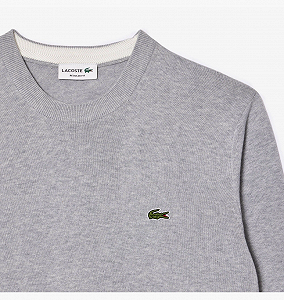Свитшот Lacoste Regular Fit AH1985CCA Серый synthetic.ua - Фото 1