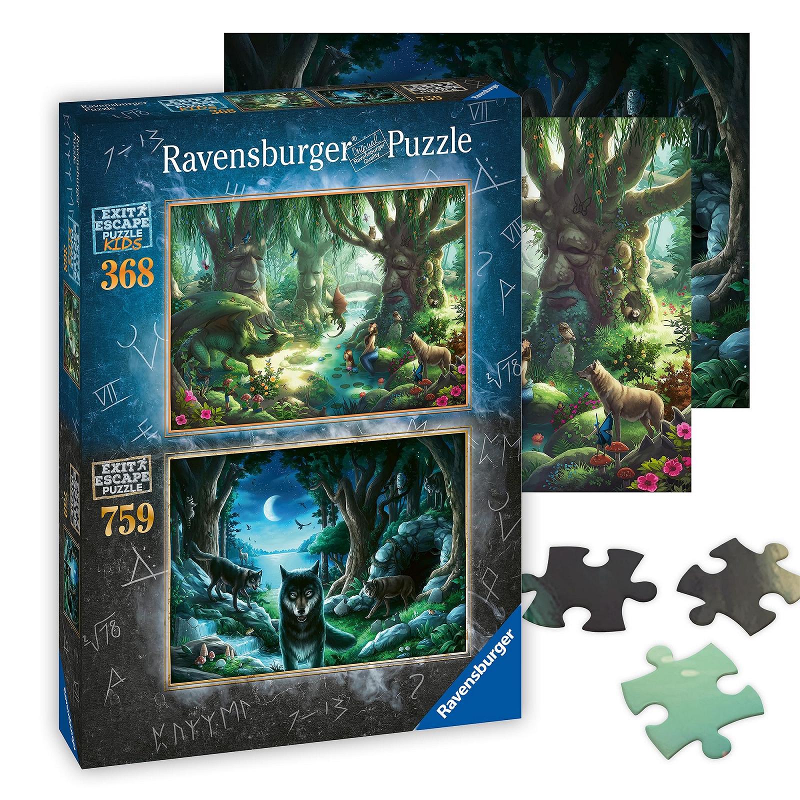 Пазл Ravensburger EXIT The Wolf Pack / The Magic Forest 2 шт., фото №1 Пазл Ravensburger EXIT The Wolf Pack / The Magic Forest 2 шт., фото №1