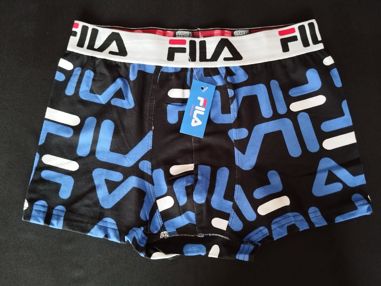 Чоловічі чорні труси боксери Fila, фото №1 Чоловічі чорні труси боксери Fila, фото №1