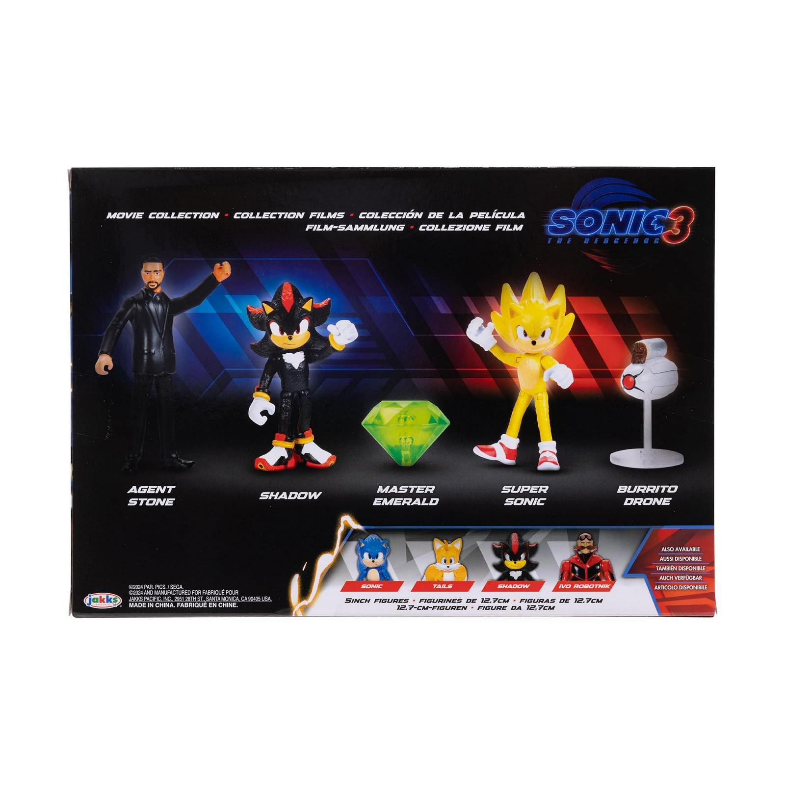 Фігурки Sonic 3 Movie Multipack Sonic, Shadow, Knuckles, Buzz Bomber та Drone, 6 см, фото №7