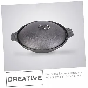 Кастрюля GALPADA чугунная для риса термостойкая эргономичная Yellow synthetic.ua - Фото 1