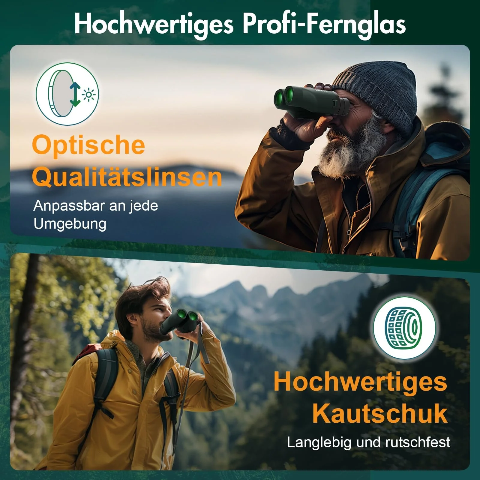 Бінокль deesoo 25x32 Compact BAK4, фото №6