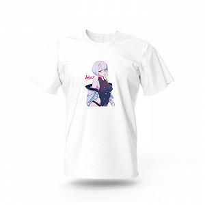 Футболка Кіберпанк бігачі по краю Аніме серія 4 Біла S 16840 Fruit of the loom - Фото 1