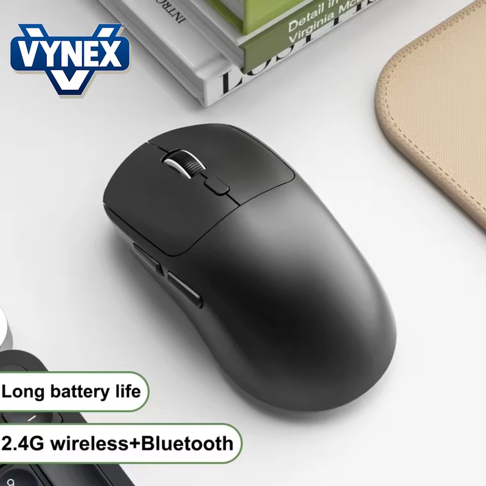 Миша безпровідна VYNEX M348 6400DPI 1000Hz 500mAh Black, фото №3 Миша безпровідна VYNEX M348 6400DPI 1000Hz 500mAh Black, фото №3