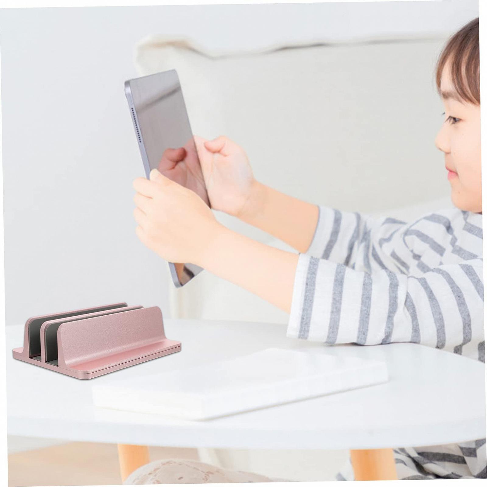 Вертикальна підставка для ноутбука NUOBESTY Алюмінієва з подвійними слотами Міцна, фото №5 Вертикальна підставка для ноутбука NUOBESTY Алюмінієва з подвійними слотами Міцна, фото №5