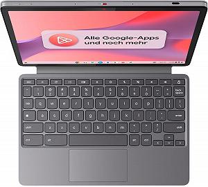 Сенсорный ноутбук 10.95" Lenovo Chromebook Duet 11M889 MediaTek Kompanio 838 RAM 4GB eMMC 128GB 12ч батарея ChromeOS Алюминиевый корпус (UKR) synthetic.ua - Фото 1