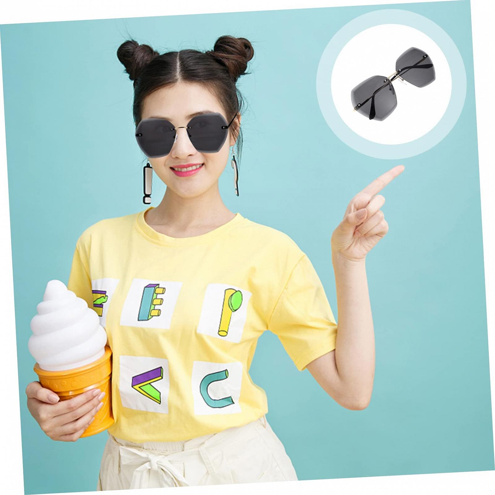 Сонцезахисні окуляри PACKOVE Геометричні Різні кольори, 3 шт, фото №3