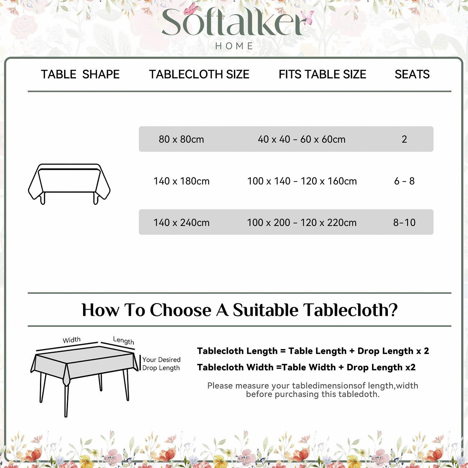 Скатертина Softalker Easter Клітчаста Grey White 80 x 80 см, фото №6