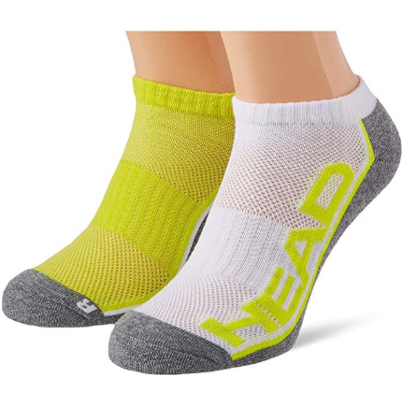 Шкарпетки Head PERFORMANCE SNEAKER 2P Жовтий, Сірий, Білий  43-46, фото №2