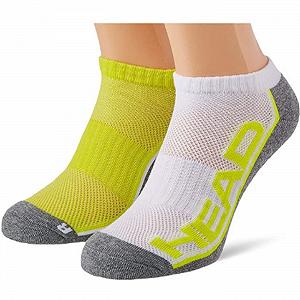 Шкарпетки Head PERFORMANCE SNEAKER 2P Жовтий, Сірий, Білий  43-46 synthetic.ua - Фото 1