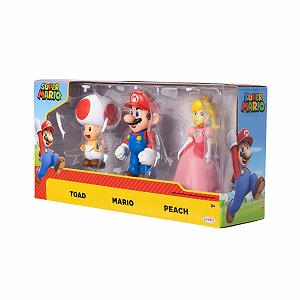 Фігурки Super Mario Nintendo Маріо та друзі 10 см, набір 3 шт. synthetic.ua - Фото 1