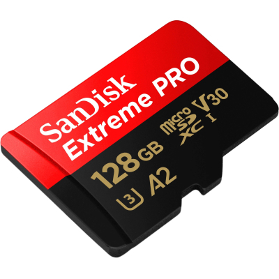 Карта памяти SanDisk 128 GB microSDXC UHS-I U3 Extreme Pro SD Adapter (SDSQXCD-128G-GN6MA), фото №3