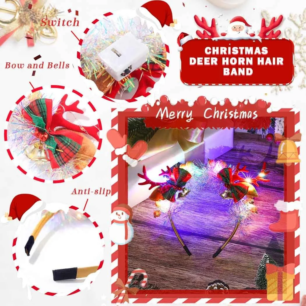 Обруч IYOU Святковий Різдвяний Головний Убір, фото №4