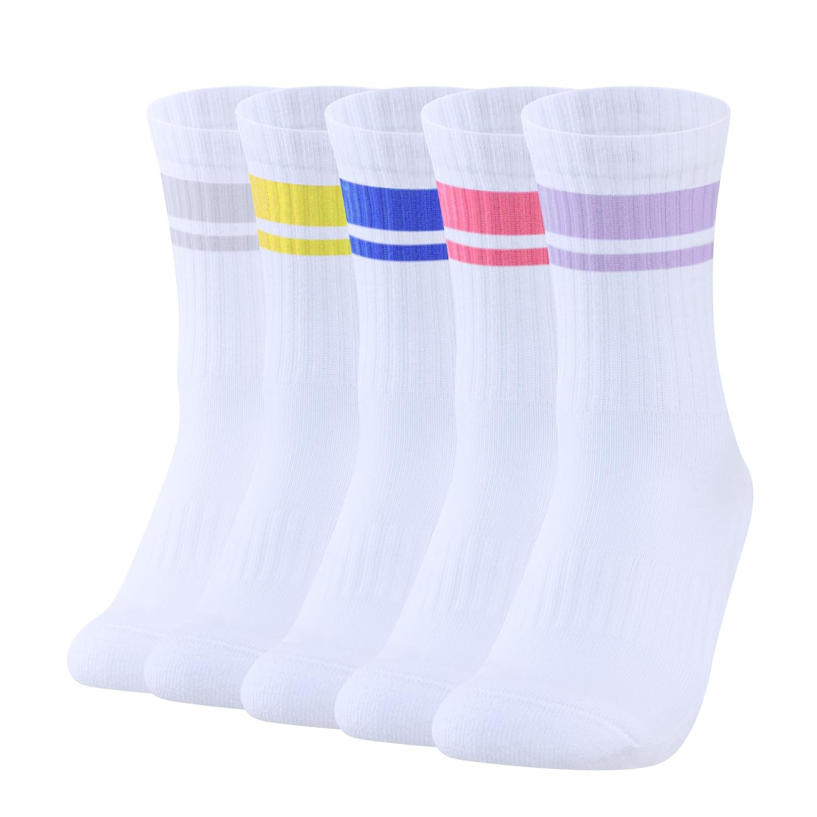 Носки YUEDGE теннисные ретро женские, 5 пар, фото №1