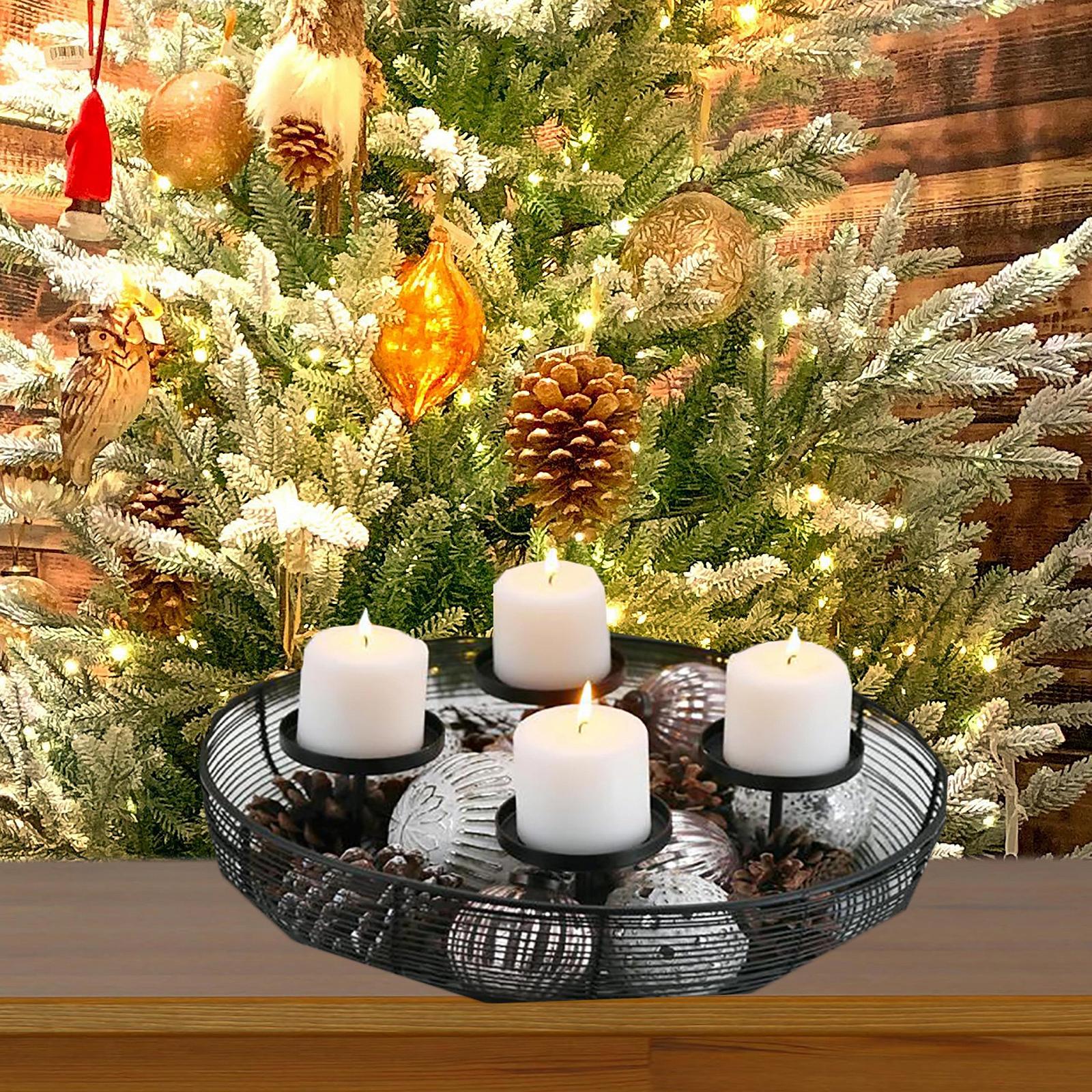 Вінок KAMACA Сучасний Метал 37 x 37 x 10 см Чорний, фото №3