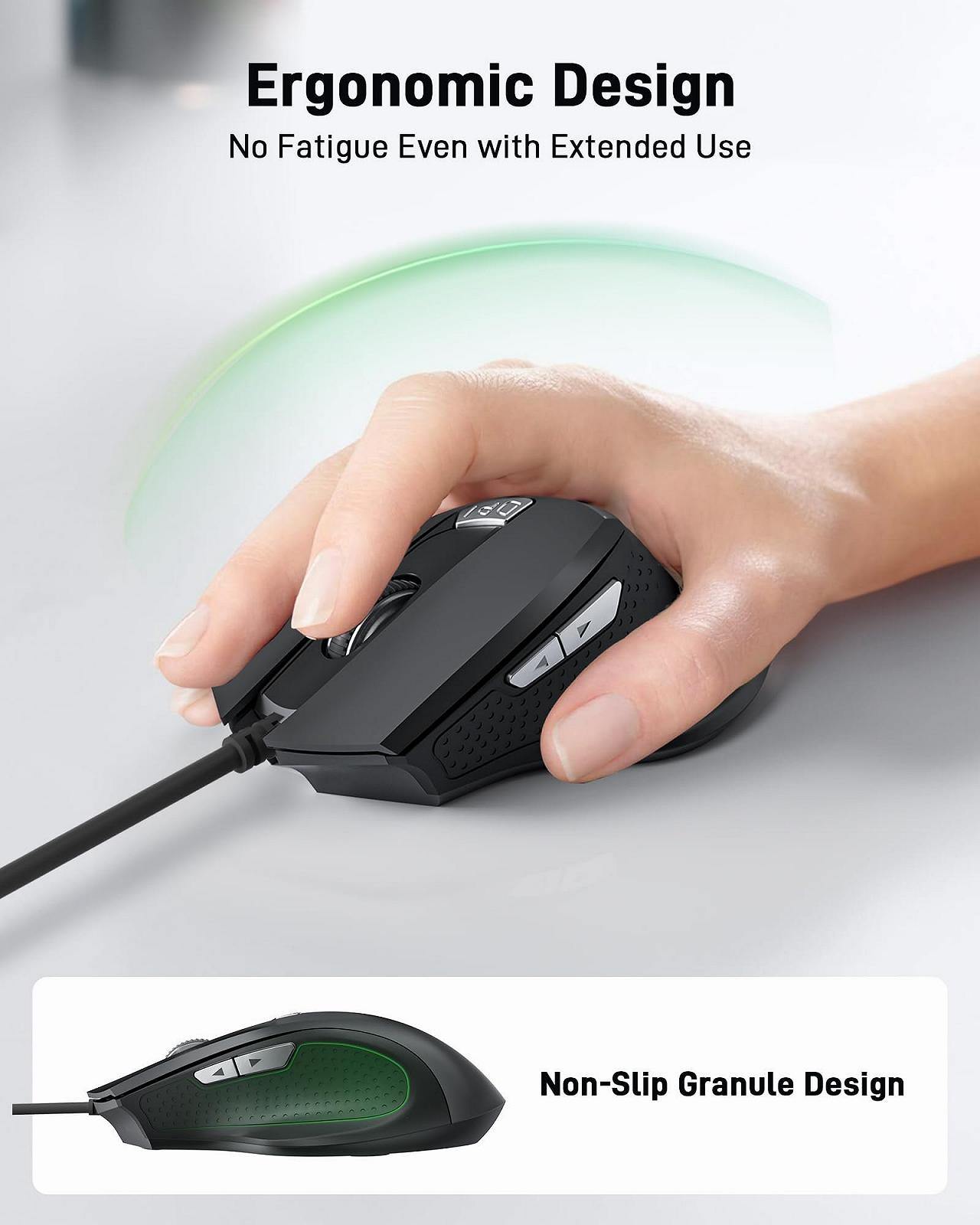 Миша Acer дротова 3200 DPI, 6 кнопок, фото №7