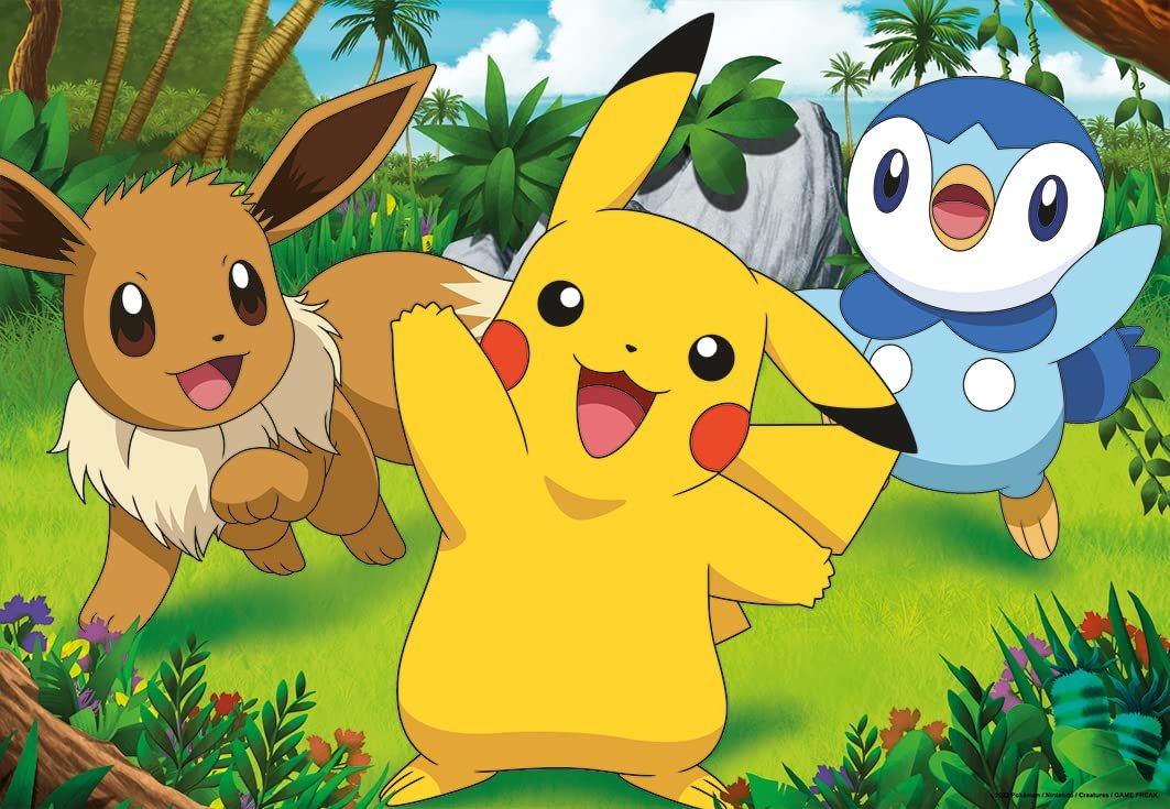 Детский пазл Ravensburger 05668 Pikachu and His Friends Pokémon 2 x 24 элемента для детей от 4 лет, фото №1