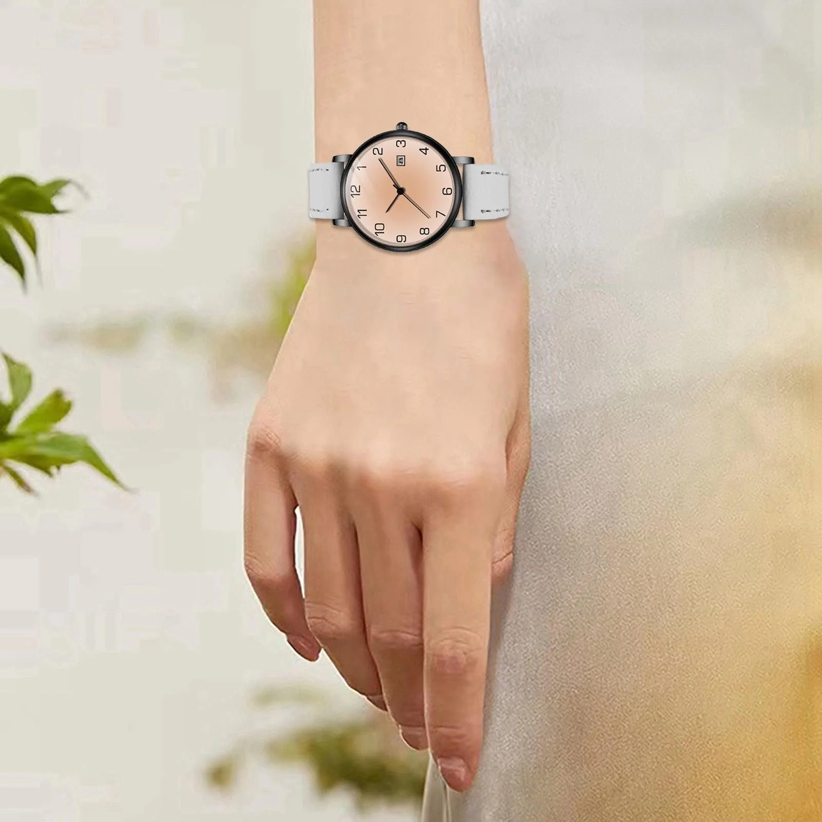 Чоловічий годинник Generisch аналоговий кварцовий елегантний простий модний ретро цифровий повсякденний, фото №2