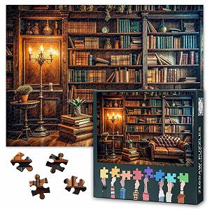 Пазл Vintage Bookshelf 1000 елементів 70 x 50 см Бібліотека та книги - Фото 1
