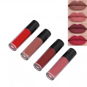 Блиск для губ ANGGREK 4 шт Matte Texture Exquisite Elegante Glättung Kompaktes Design synthetic.ua - Фото 1