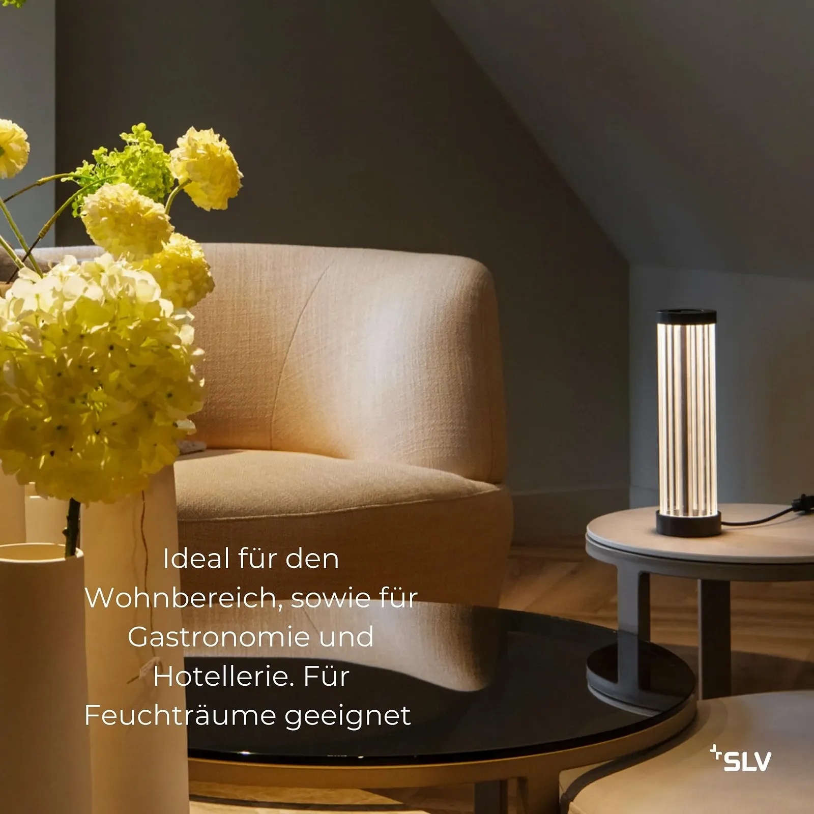 Настільна лампа SLV Quimera Glass LED Мідь, фото №8