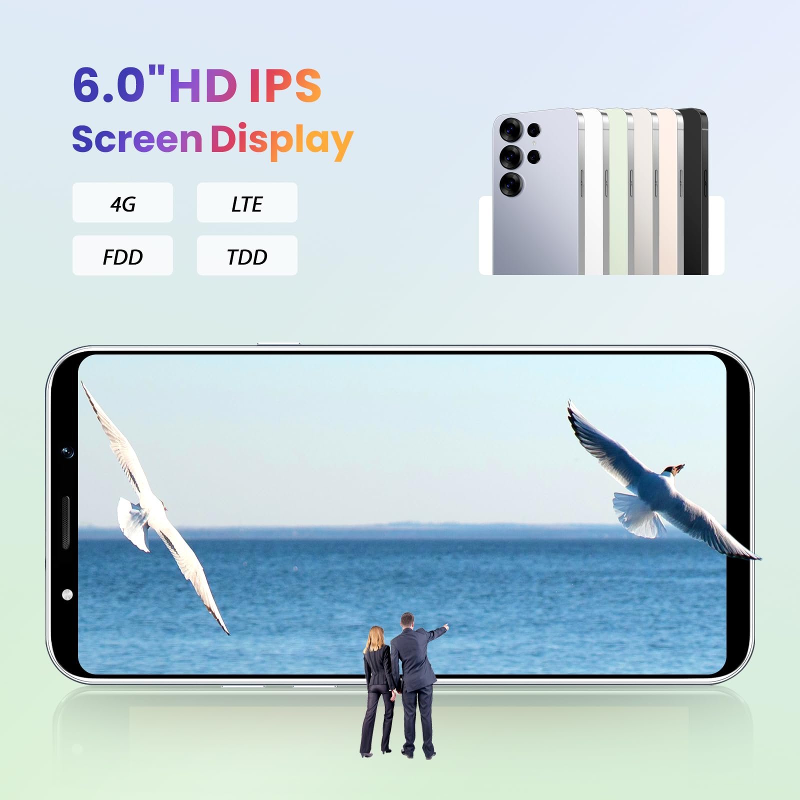 Смартфон 4 GB 64 GB 6.0 дюймов 13 + 16 MP 4G LTE Blue, фото №6