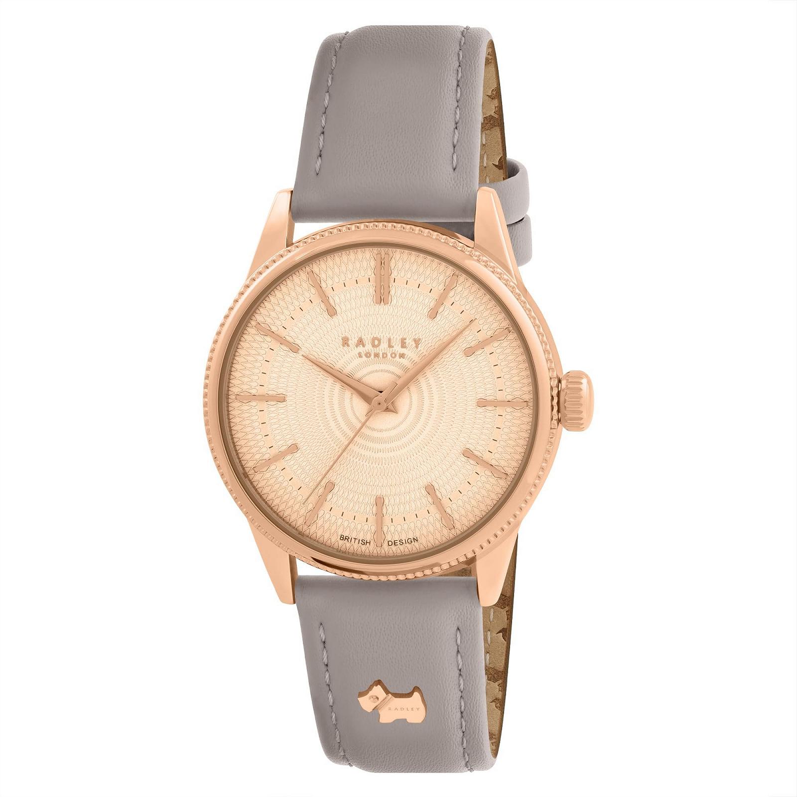Жіночий годинник Lewis Lane Radley RY21654, хмарно-сірий, рожеве золото, ремінець, фото №1