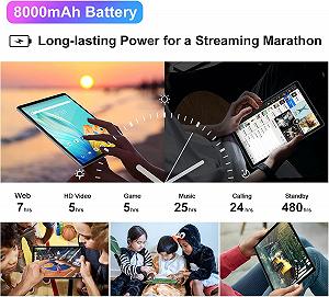 Планшет 10.1" Facetel Q3 4/64Gb 8 ядер Android 12 8000 mAh Серый synthetic.ua - Фото 1