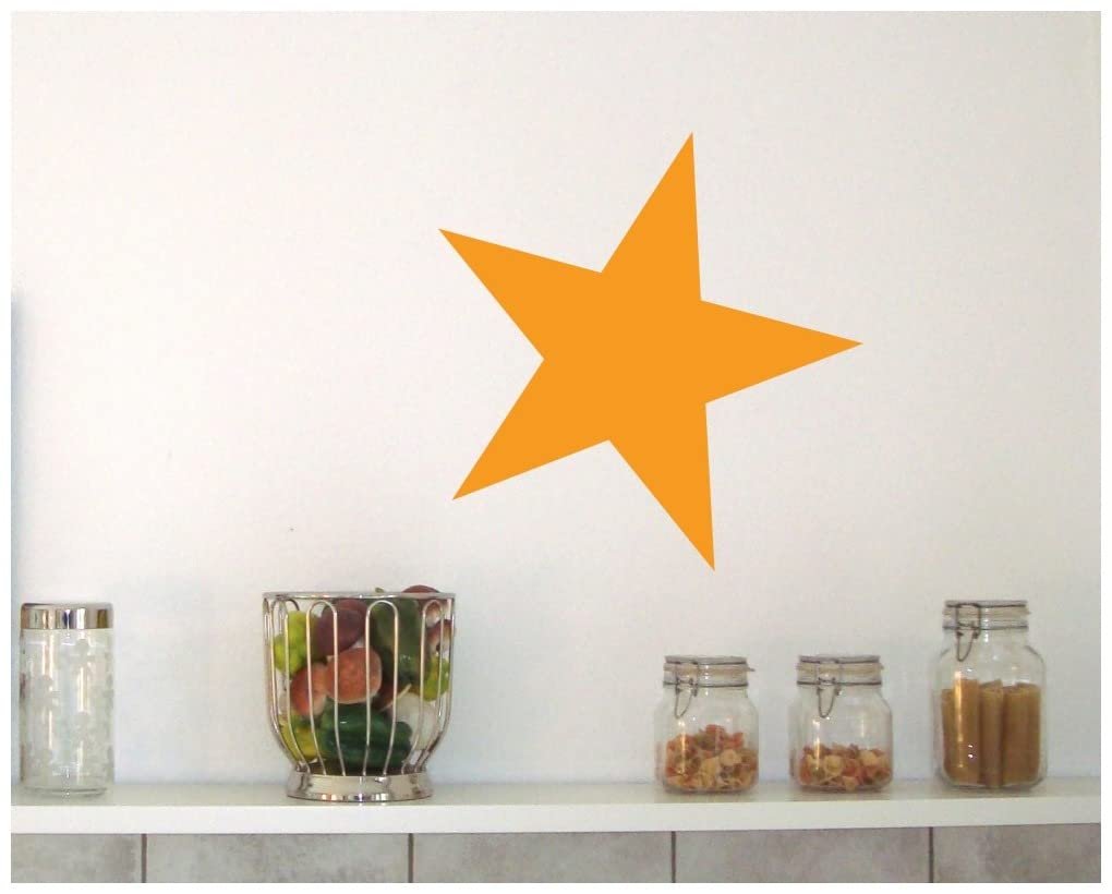 Наклейка на стіну Samunshi Star Filled 30 x 30 см Чорна, фото №2