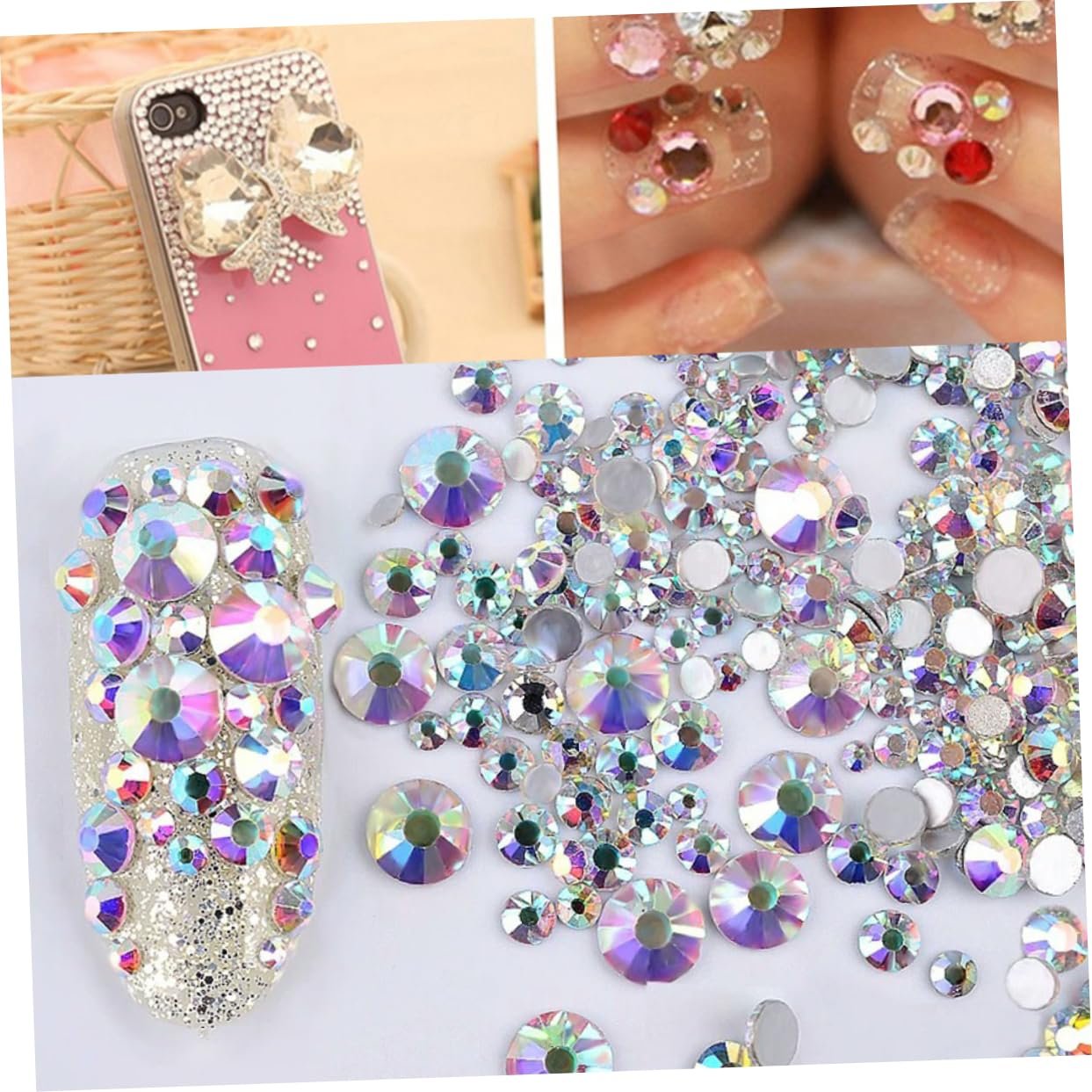 Стразы FRCOLOR AB, круглые, с плоской задней стенкой, 1440 шт., фото №7