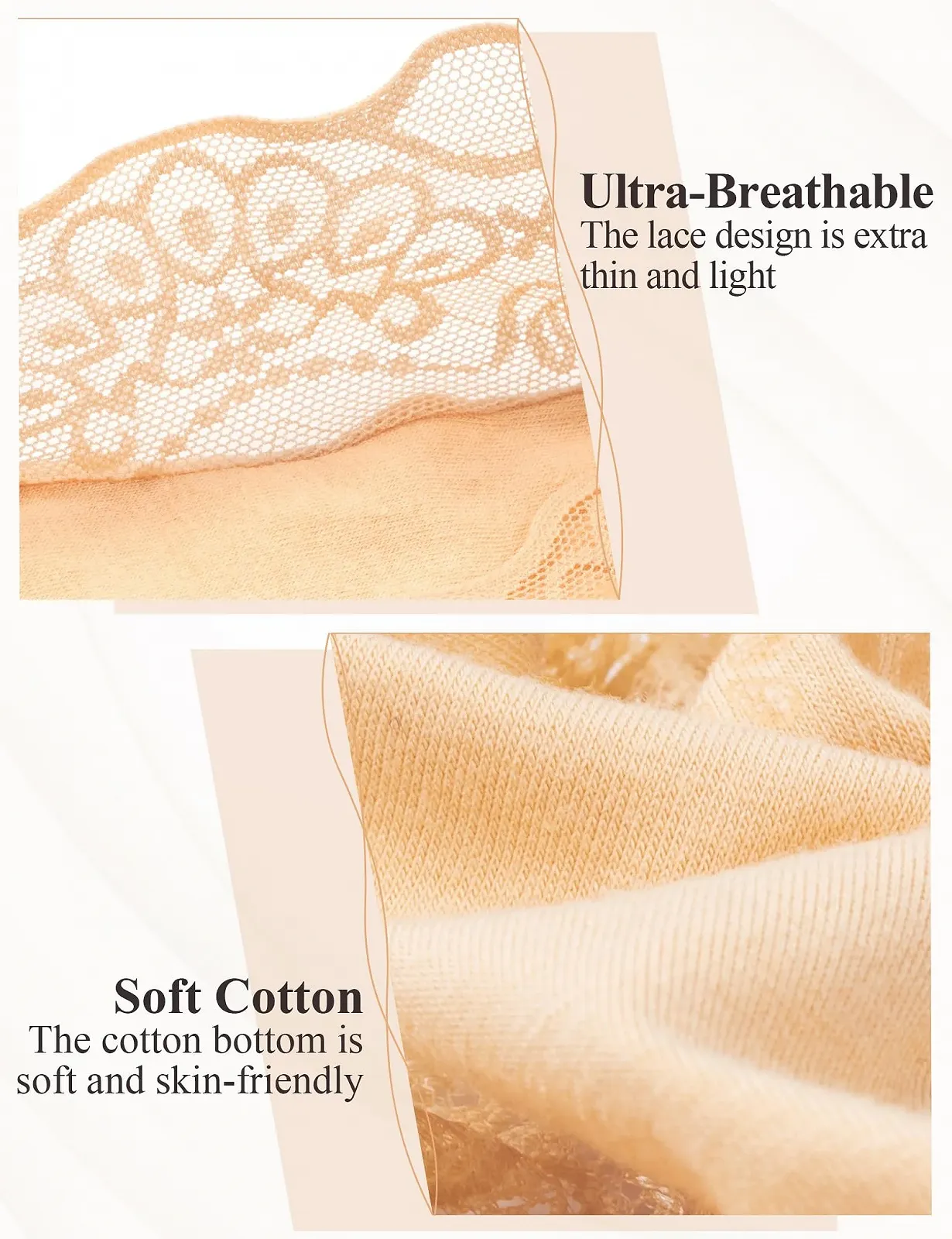 Шкарпетки-слідки Becellen, 6 пар, жіночі, бавовняні, фото №2