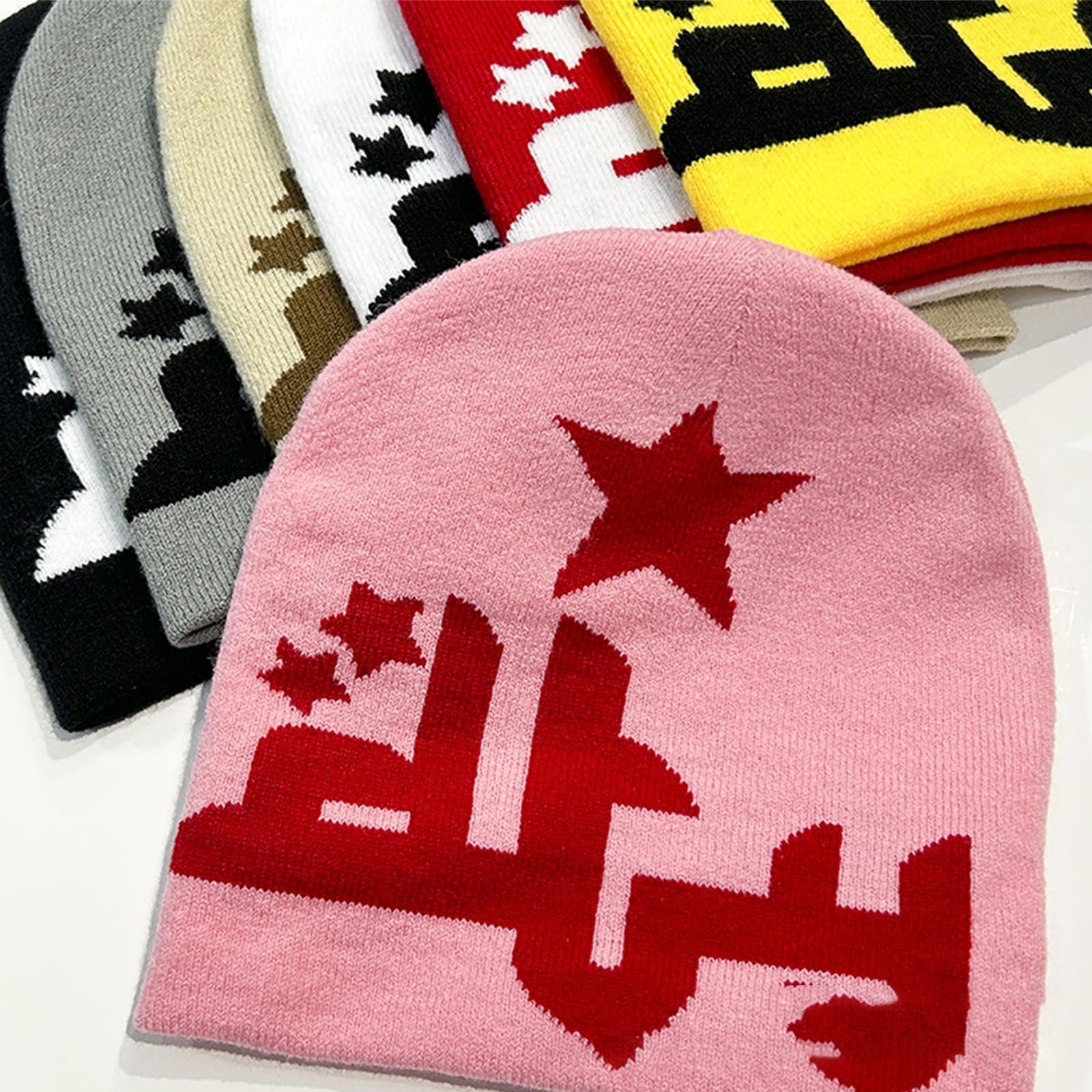 Шапка-біні Ldabrye Y2K, М'яка та дихаюча в'язана, фото №6