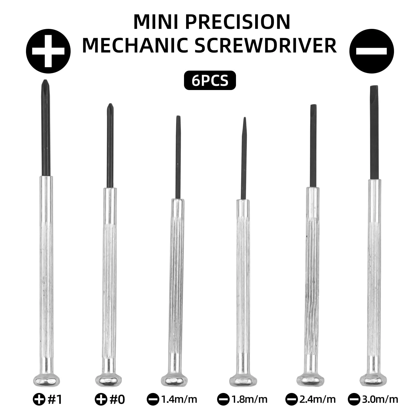 Набір викруток Erzekrim Mini Precision Mechanic 6 в 1 для годинників, окулярів, комп'ютерів та ремонту перемикачів, фото №2