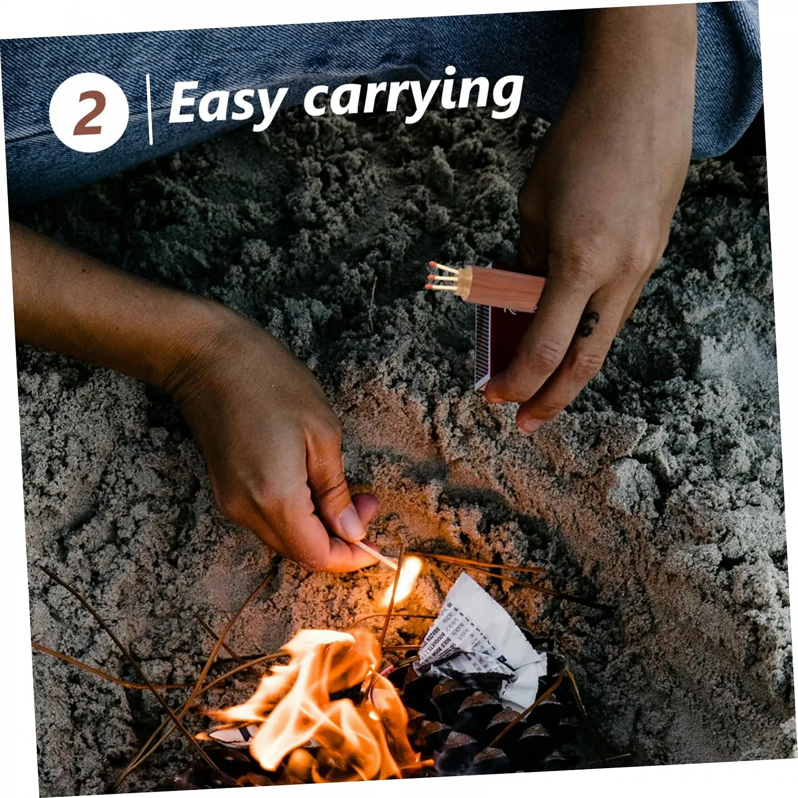 Коробка для зберігання KICHOUSE, дерев'яна, контейнер, фото №3