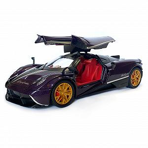 Машинка металлическая игрушечная Pagani huayra Roadster Авто Эксперт 1:24, фиолетовая свет звук инерция synthetic.ua - Фото 1