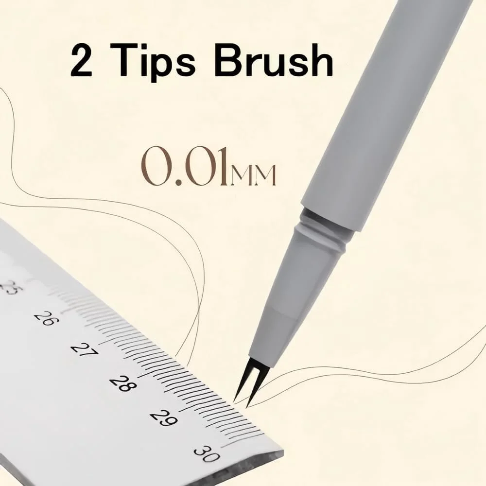 Підводка для нижніх вій з подвійним кінчиком Grey Black + Grey Brown, фото №5 Підводка для нижніх вій з подвійним кінчиком Grey Black + Grey Brown, фото №5