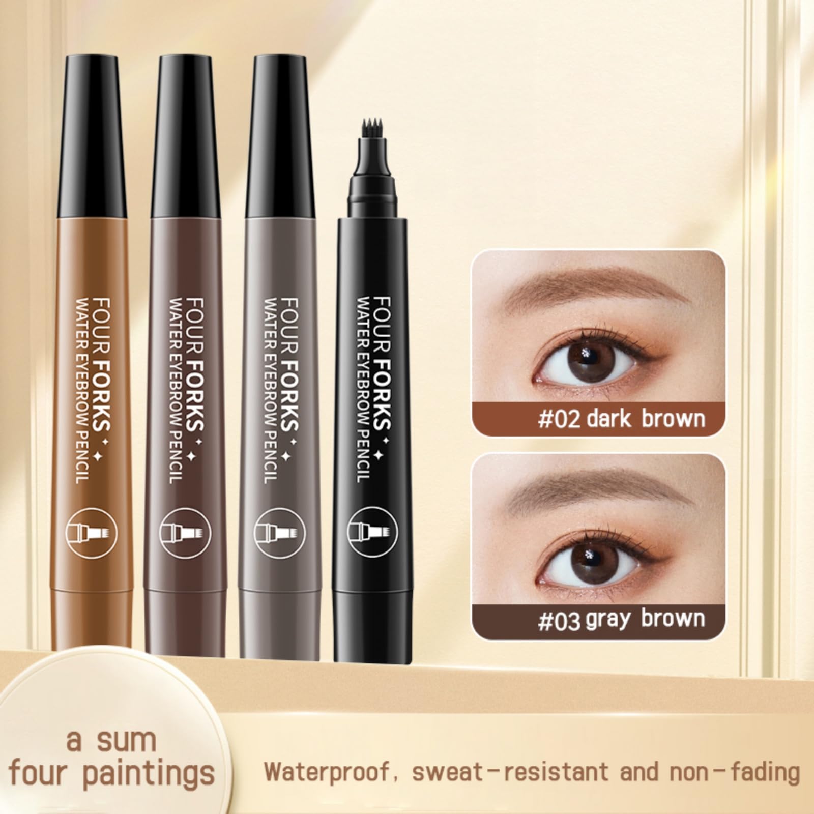 Жидкий карандаш для бровей Wasserfest 4-Punkt, фото №7 Жидкий карандаш для бровей Wasserfest 4-Punkt, фото №7