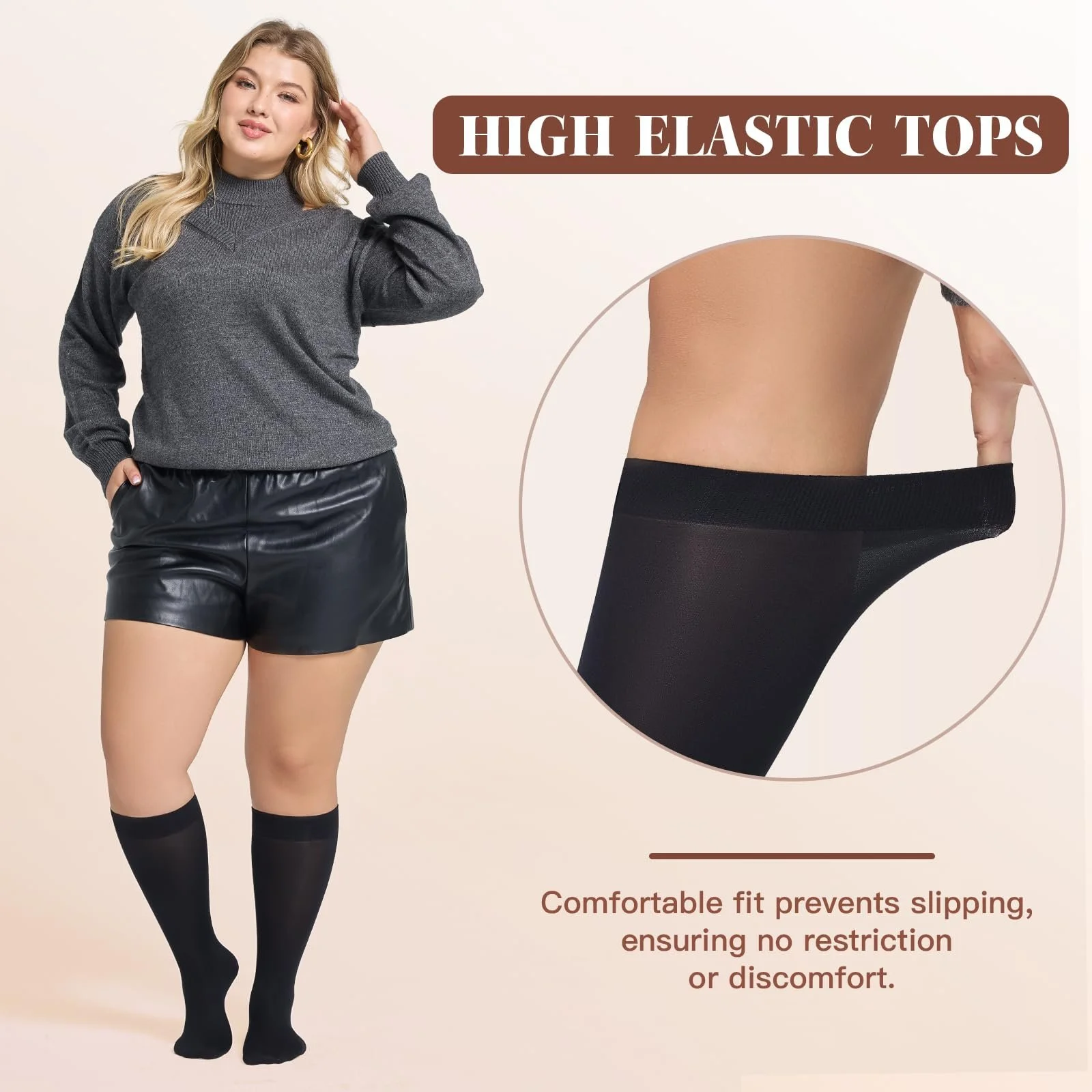 Панчохи MANZI 4 пари, жіночі, 40 ден, напівпрозорі, фото №4