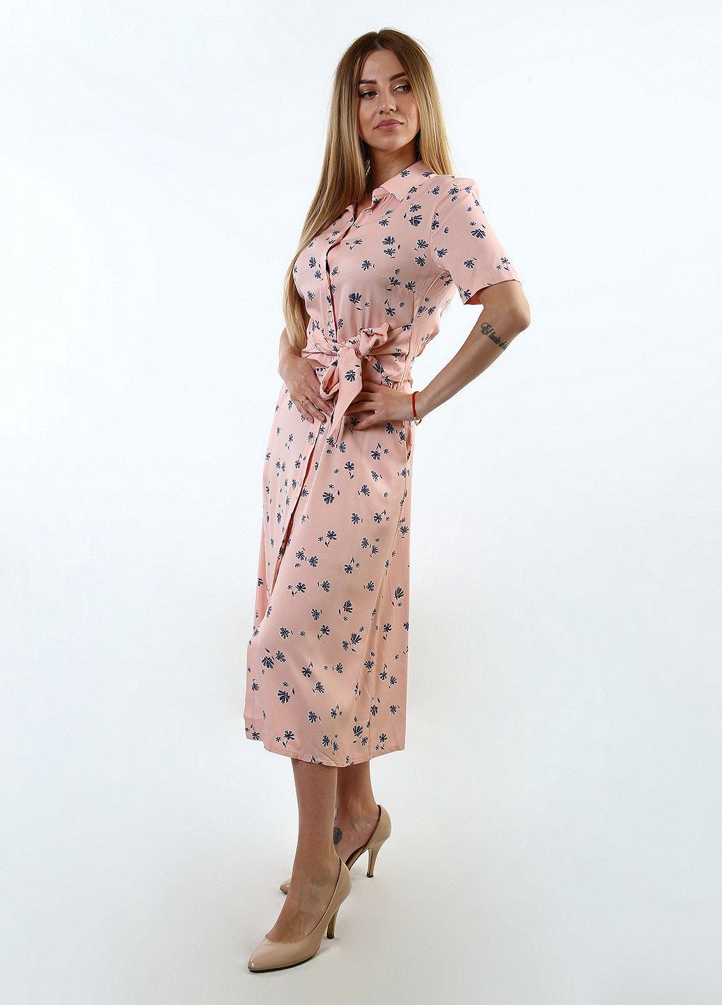 Платье inDresser M Пудровый (IN-F0291В039Д-Powdery), фото №3 Платье inDresser M Пудровый (IN-F0291В039Д-Powdery), фото №3