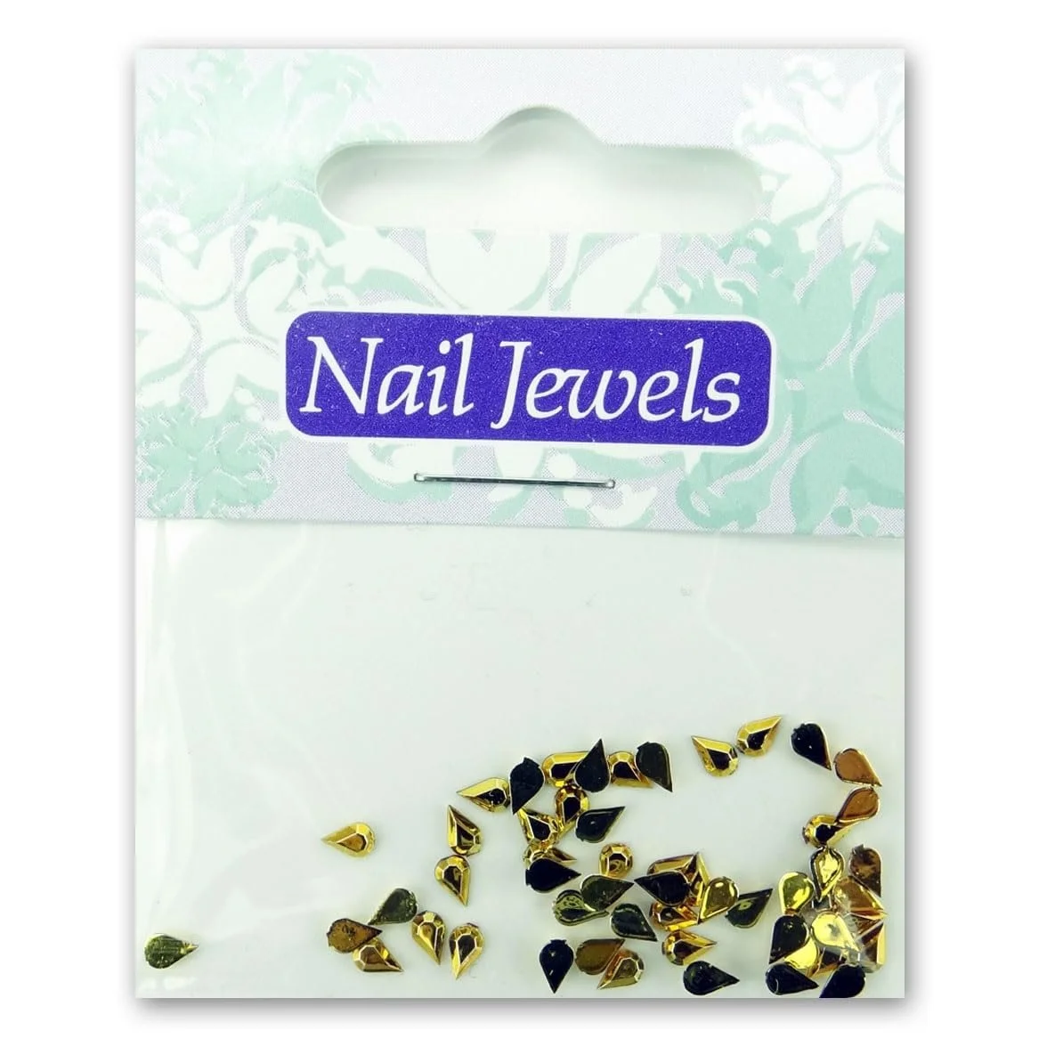 Капли Стразы Акриловые для ногтей EigenArt Золотой, фото №1