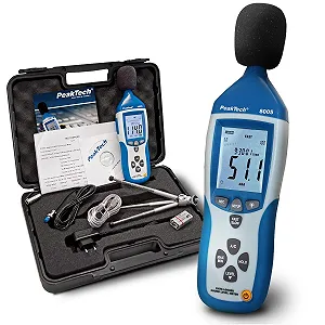 Шумомір PeakTech P 8005 Блакитний - Фото 1