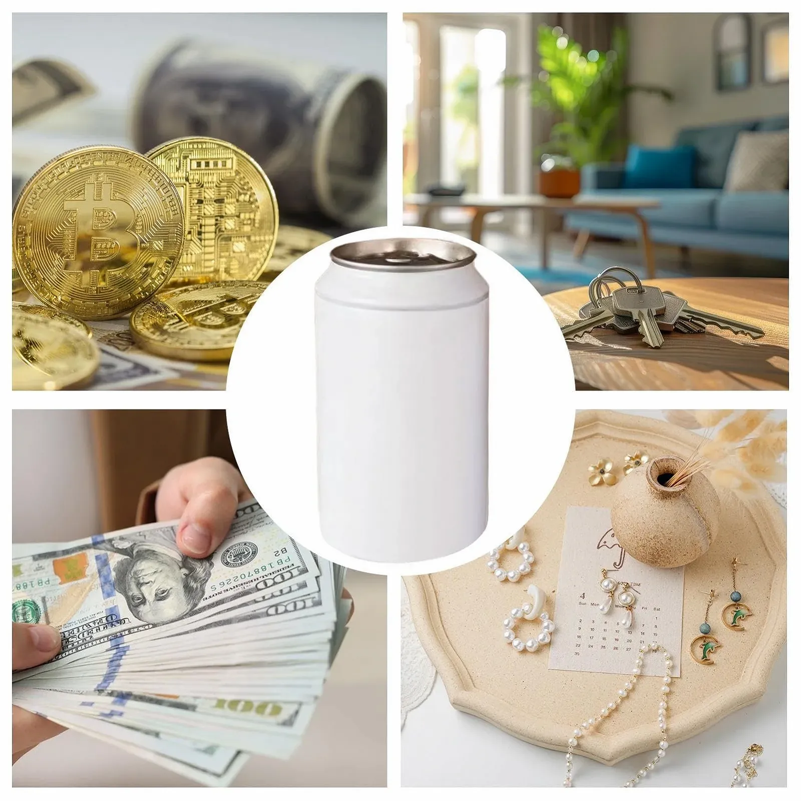 Сейф прихований у вигляді бляшанки для цінностей та грошей, фото №4